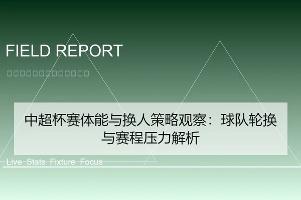 中超杯赛体能与换人策略观察：球队轮换与赛程压力解析